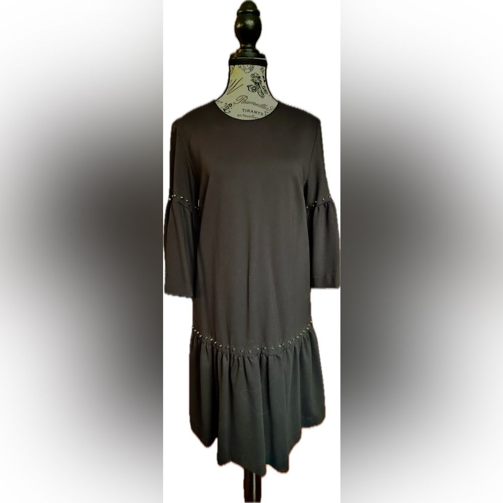 Nicole Miller Black Mesh Dress